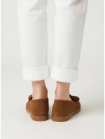 Dámské semišové hnědé mokasíny FashionStreet ZY1343