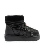 D.Franklin snow boots dámské zimní módní zateplené boty černé dámské