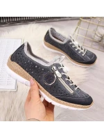 Dámská prolamovaná sportovní obuv Rieker v tmavě modré barvě N42P6-14