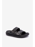 Lehké pánské sandály s přezkami Big Star NN174597 Černé