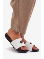 Dámské pantofle 4F 4FRMM00FSLIF010-10S Bílé