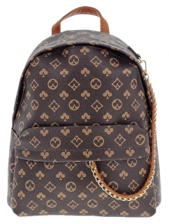 Módní dámský batoh hnědý 8V4SH - SARA MODA