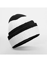 Beechfield B 391R Pletená čepice "Color Block" 53.391R black/soft white Beechfield B 391R Pletená čepice "Color Block" 53.391R black/soft white
