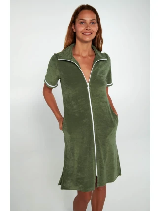 Vamp - Šaty froté s krátkými rukávy 20551 - Vamp Vamp - Šaty froté s krátkými rukávy 20551 - Vamp