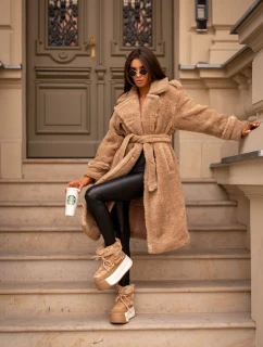 Kožené Dámské Sněhule Na Silné Podešvi S Kožešinou Big Star OO274A207 Hnědé