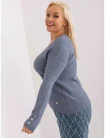 PM SW PM1020 Svetr.12P šedá modrá PM SW PM1020 Svetr.12P šedá modrá