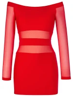 Šaty V-9299 červené - Axami