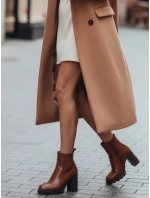 Dámské hnědé kozačky na podpatku FashionStreet ZY1306