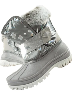 Lee Cooper zimní sněhule dětské zateplené sněhule pro dívky šedé