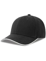 Atlantis Headwear Pilot Piping Sandwich-S 6 panelová těžká sandwich křiltovka 33.0274 black Atlantis Headwear Pilot Piping Sandwich-S 6 panelová těžká sandwich křiltovka 33.0274 black