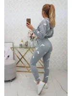 Sada s potiskem pistole šedá