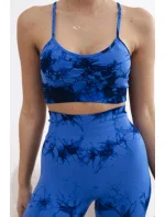 Fitness set top s nastavitelnými ramínky + push up legíny chrpově modrá Fitness set top s nastavitelnými ramínky + push up legíny chrpově modrá