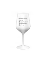 VÁNOČNÍ TODO LIST - bílá nerozbitná sklenice na víno 470 ml VÁNOČNÍ TODO LIST - bílá nerozbitná sklenice na víno 470 ml