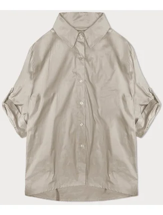 Světle béžová košile s ozdobnou mašlí na zádech (24018) Světle béžová košile s ozdobnou mašlí na zádech (24018)