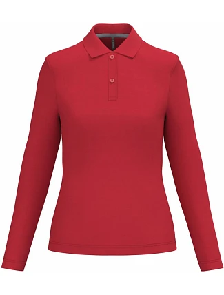 Kariban K 244 Dámské piqué polo s dlouhým rukávem 20.K244 red Kariban K 244 Dámské piqué polo s dlouhým rukávem 20.K244 red