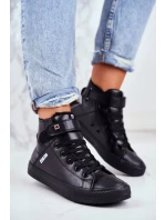 Insulated Leather Sneakers BIG STAR Black Insulated Leather Sneakers BIG STAR Black