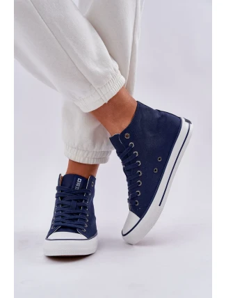 Dámské vysoké tenisky Big Star – tmavě modré