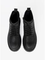 Trendy dámské  kotníčkové boty černé