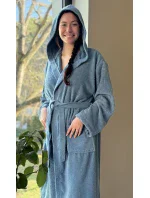 Dámský župan dlouhý s kapucí Klára
