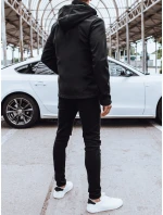 Pánská softshellová bunda s kapucí černá FashionStreet TX4473