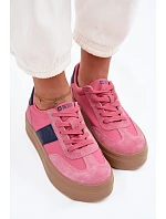 Dámské semišové tenisky Big Star TT274164 Růžové