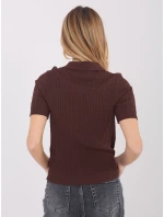 Svetr PM SW CV6679.32 tmavě hnědý Svetr PM SW CV6679.32 tmavě hnědý