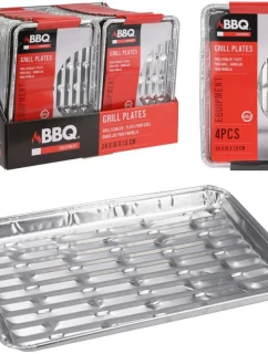 HLINÍKOVÉ GRILOVACÍ TABLETY 24x16 cm 4 BALENÍ