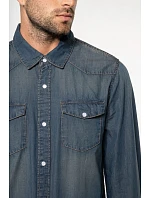 Kariban K 519 Denim košile s dlouhým rukávem 20.K519 blue jean Kariban K 519 Denim košile s dlouhým rukávem 20.K519 blue jean