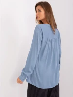 Halenka D73792M11081A šedá modrá