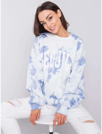 Mikina DS BL 1118.60 bílo-modrá