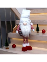 TRPASLÍK NA TELESKOPICKÝCH NOHÁCH BÍLÝ 80-115CM