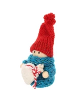 DEKORATIVNÍ PANENKA S TAŠKOU MODRÁ DÍVKA 7,5 CM