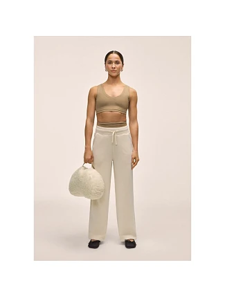 Dámské kalhoty CASALL Peachy Straight Leg Jogger, bílá barva Dámské kalhoty CASALL Peachy Straight Leg Jogger, bílá barva