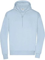 Daiber 8034 Pánská mikina s kapucí "Lounge" 02.8034 light blue