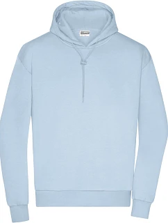 Daiber 8034 Pánská mikina s kapucí "Lounge" 02.8034 light blue