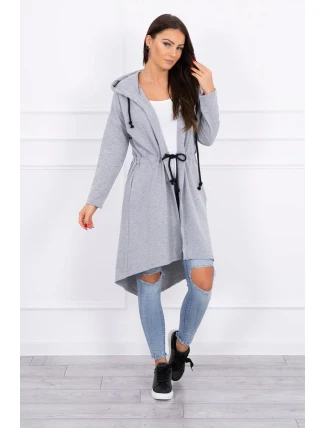 Delší zadní plášť šedý Delší zadní plášť šedý