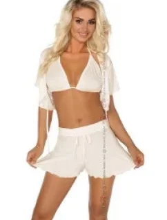 Dámská souprava Gloria set ecru Beauty night fashion