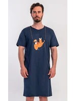 Pánská noční košile s krátkým rukávem Pohodář Pánská noční košile s krátkým rukávem Pohodář
