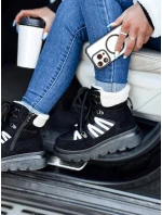 Dámské zateplené trekové boty COZYLOFT černé FashionStreet ZY0555