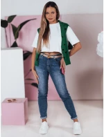 Dámské džíny slim fit mid-rise FLEXI navy blue FashionStreet UY2389