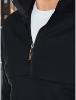 Pánská mikina s límečkem černá FashionStreet BX5885