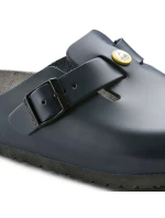 Dámské dřeváky Birkenstock Boston ESD Blue z přírodní kůže úzké úzké (0061388)