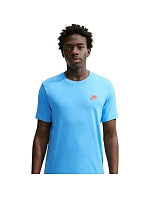 Pánské tričko Nike Club Tee světle modré AR4997 497 Pánské tričko Nike Club Tee světle modré AR4997 497