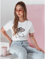 Dámské tričko s potiskem WOMANPOW bílé FashionStreet RY2804