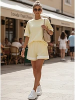 Dámská letní souprava s šortkami žlutá FashionStreet AY1164 Dámská letní souprava s šortkami žlutá FashionStreet AY1164