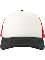 Atlantis Headwear Rapper-S 5 panelová Trucker kšiltovka 33.0262 white/red/black Atlantis Headwear Rapper-S 5 panelová Trucker kšiltovka 33.0262 white/red/black
