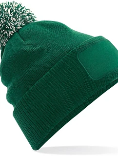 Beechfield B 443 Pletená čepice Snowstar® 53.0443 bottle green/off white