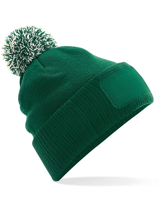 Beechfield B 443 Pletená čepice Snowstar® 53.0443 bottle green/off white