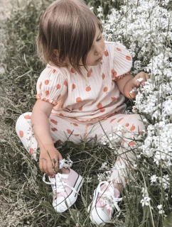 Dětské Brokátové Tenisky Růžové Bling-Bling