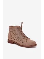 Nízké Boty S Vzorovaným Designem Béžové S.Barski HY51-185 Nízké Boty S Vzorovaným Designem Béžové S.Barski HY51-185